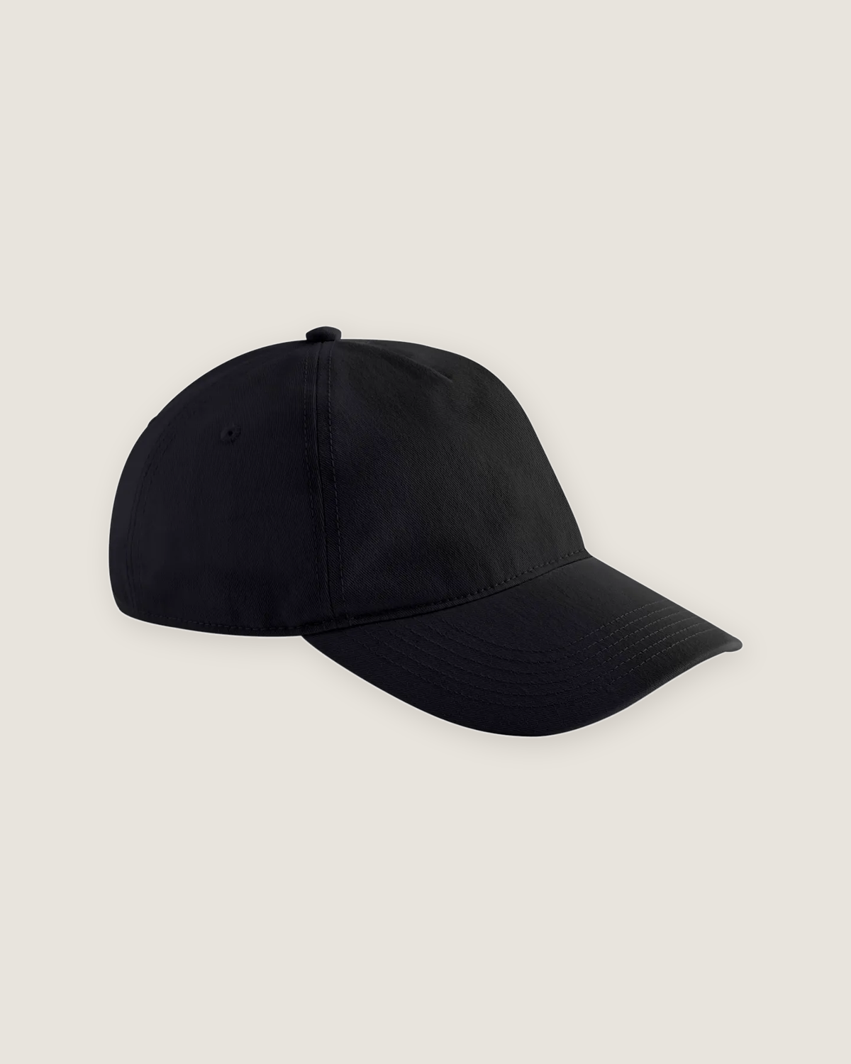Leisure cap med logo i farven sort