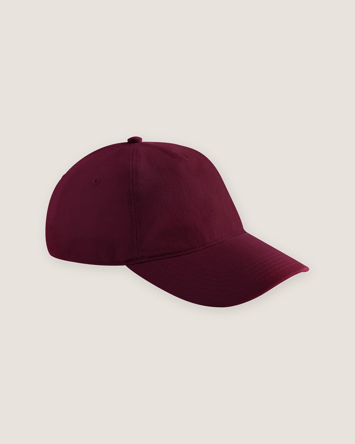 Leisure cap med logo i farven burgundy
