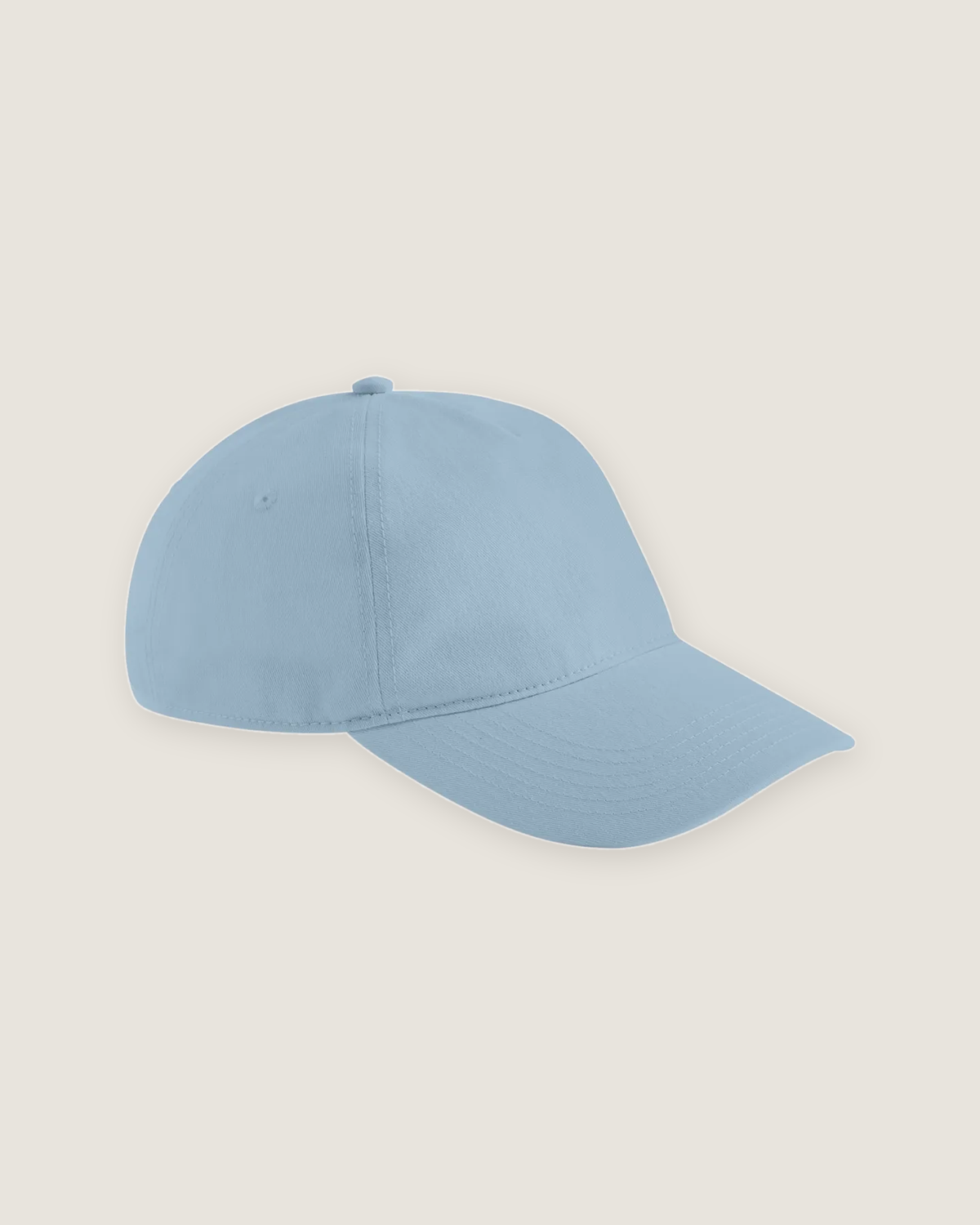 Leisure cap med logo i farven dusty blue