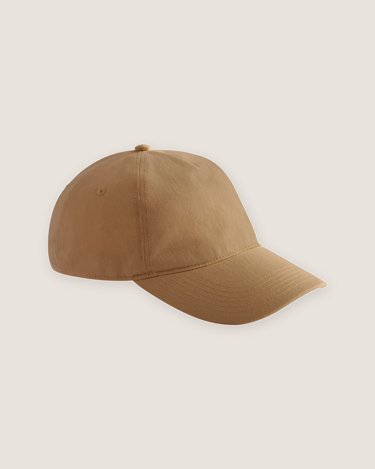 Leisure cap med logo i farven biscuit