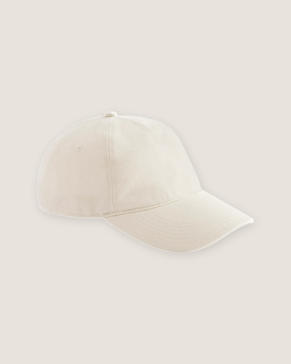 Leisure cap med logo i farven natural