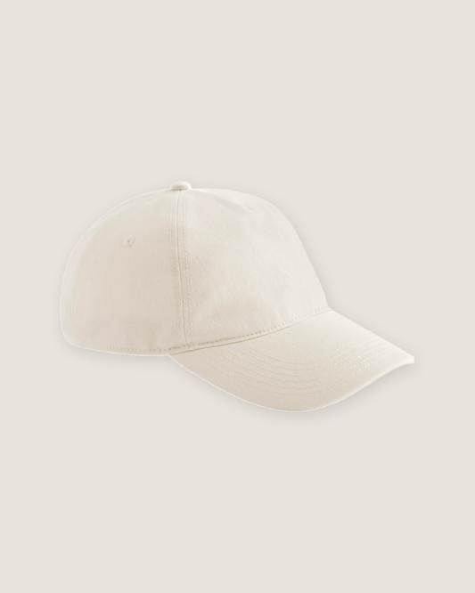 Leisure cap med logo i farven natural