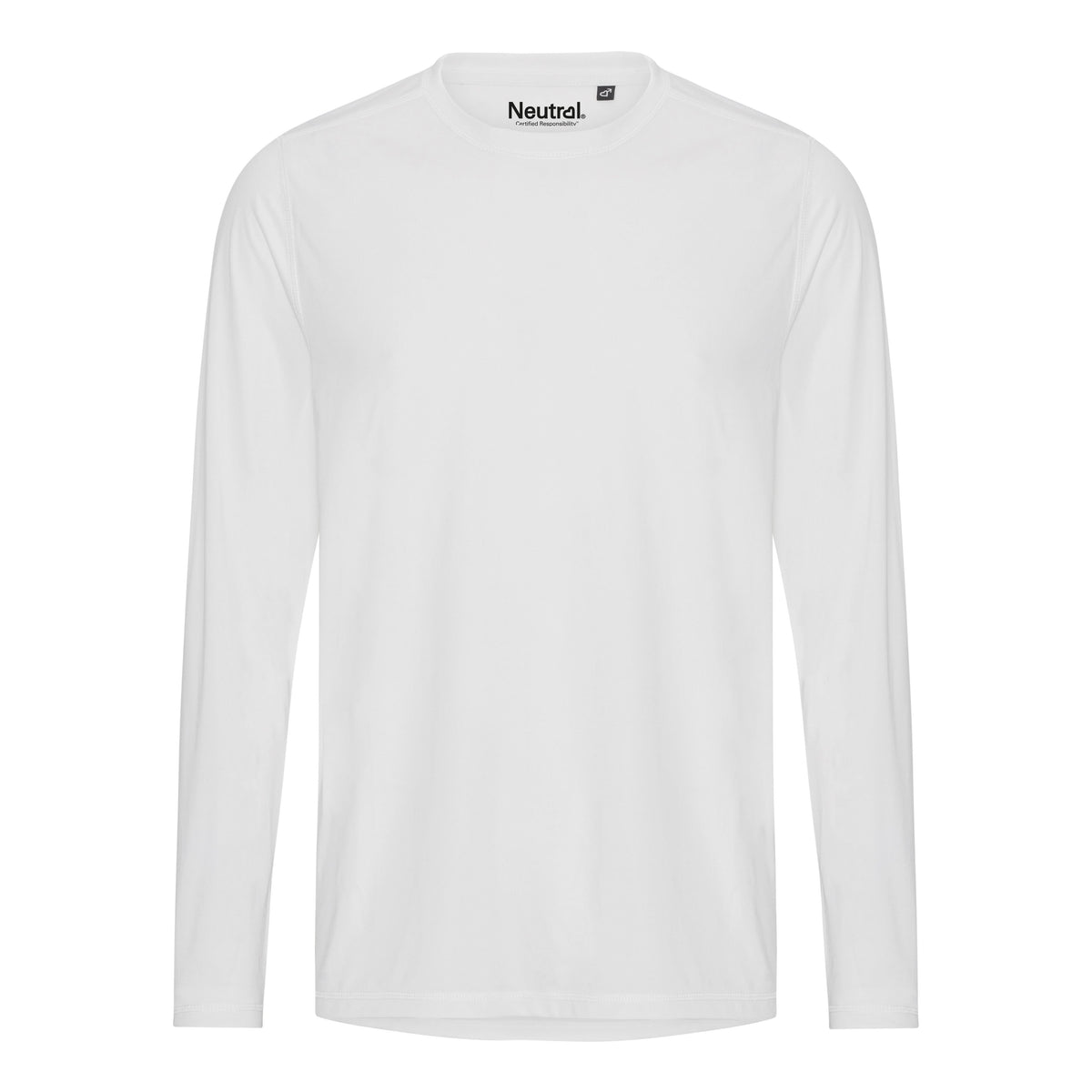 Langærmet T-shirt Hvid