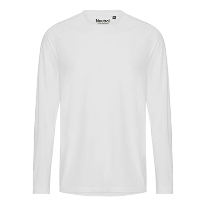 Langærmet T-shirt Hvid