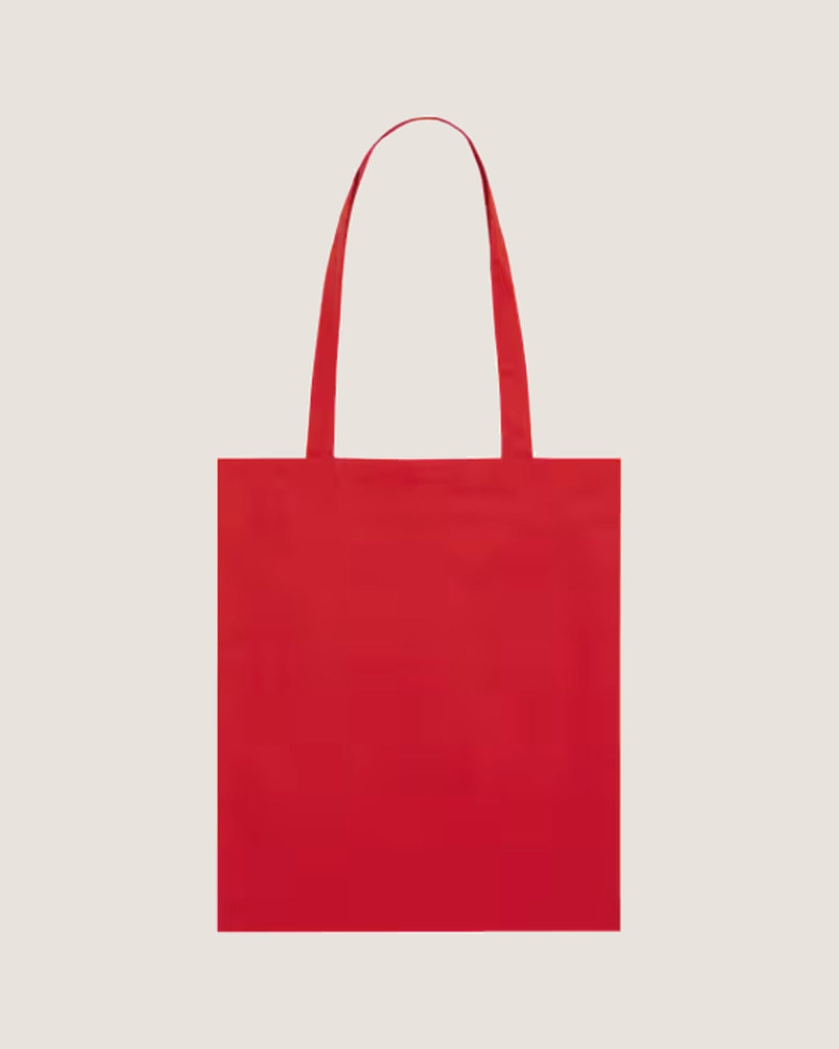 Light tote bag Rød