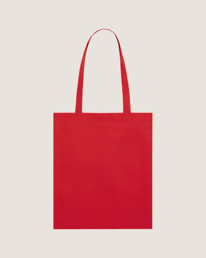 Light tote bag Rød